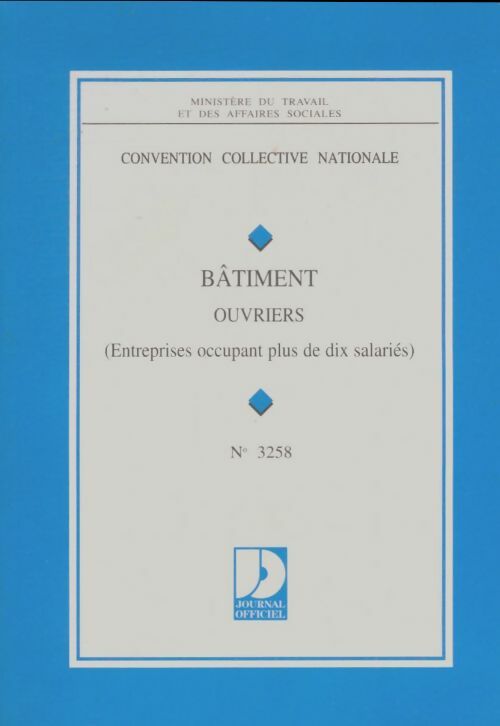 Livrenpoche : Convention collective nationale : Bâtiment ouvriers - Collectif - Livre