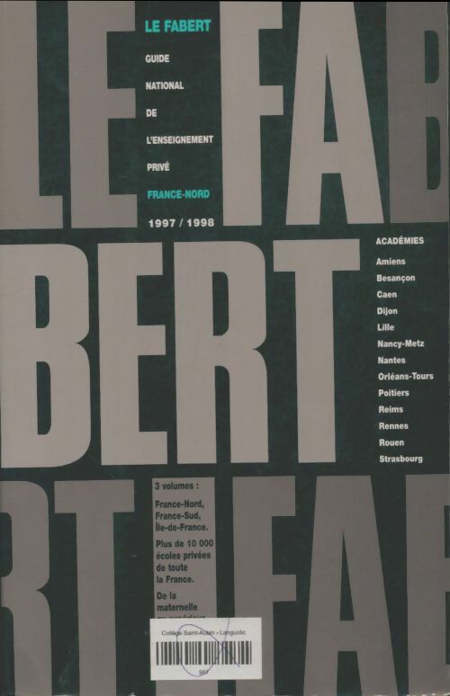 Livrenpoche : Fabert France-Nord 1998 - Collectif - Livre