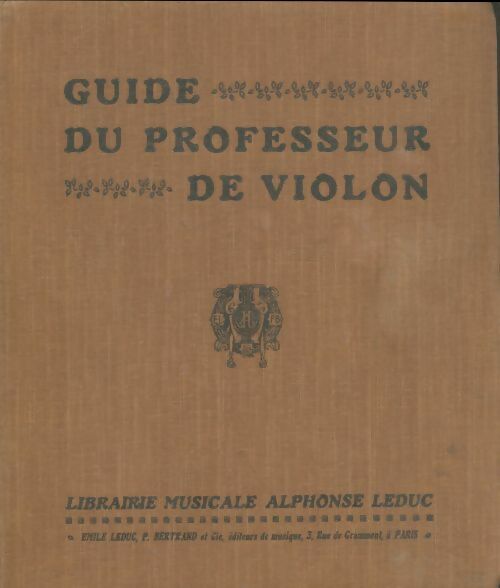 Livrenpoche : Guide du professeur de violon - Collectif - Livre