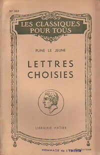 Livrenpoche : Lettres choisies - Pline le Jeune - Livre