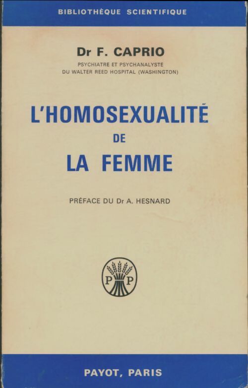 Livrenpoche : L'homosexualité de la femme - F Caprio - Livre