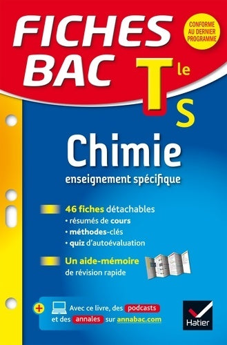 Livrenpoche : Fiches bac Chimie Terminale S  : Fiches de révision - Termimale S - Nathalie Benguigui - Livre