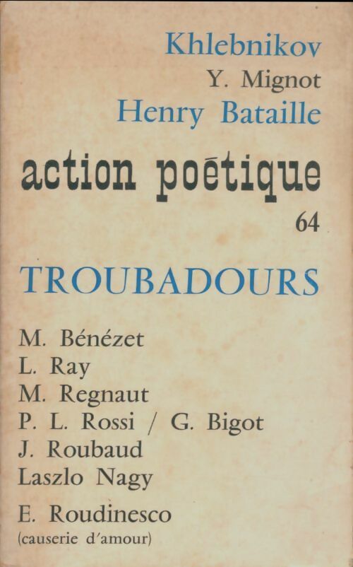 Livrenpoche : Action poétique n°64 - Collectif - Livre