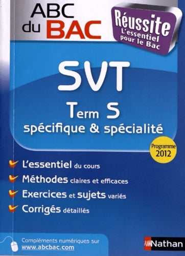 Livrenpoche : Abc du Bac Réussite SVT term s - Frédéric Lalevée - Livre