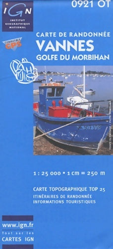 Carte de randonnée : Vannes golfe du Morbihan - Xxx -  Top 25 série bleue - Livre