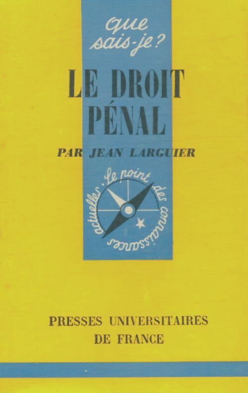 Livrenpoche : Le droit pénal - Jean Larguier - Livre