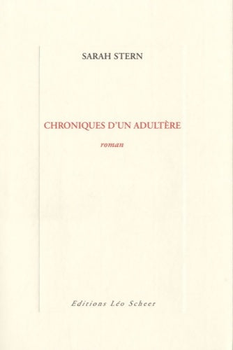 Livrenpoche : Chroniques d'un adultère - STERN Sarah - Livre