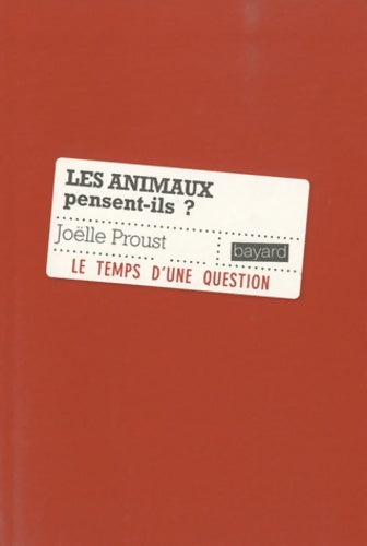 Livrenpoche : Animaux pensent-ils  ? - Joëlle Proust - Livre