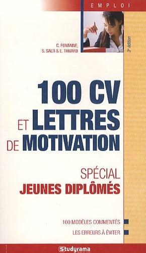 Livrenpoche : 100 CV et lettres de motivation - spécial jeunes diplômés - Camille Fontaine - Livre