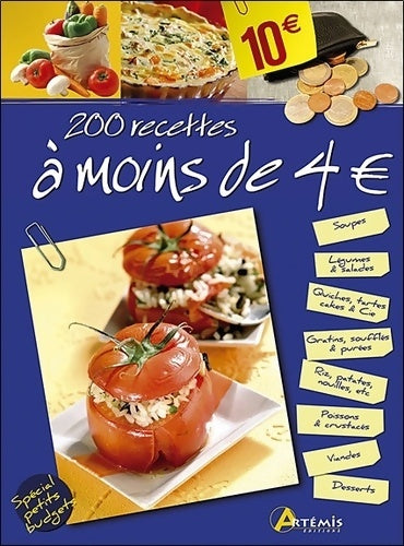 Livrenpoche : 200 recettes à moins de 4 euros - Artemis - Livre