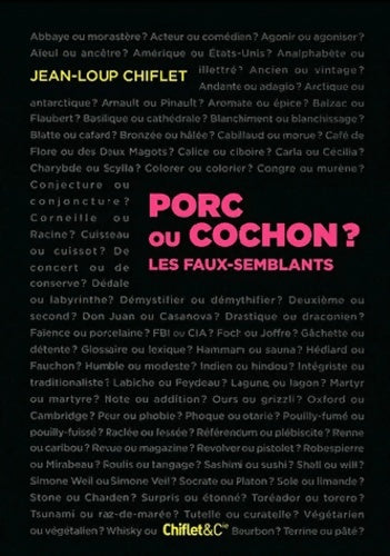Livrenpoche : Porc ou cochon ? - Collectif - Livre