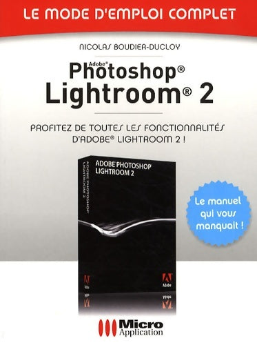 Livrenpoche : Photoshop lightroom 2 - Nicolas Boudier-Ducloy - Livre