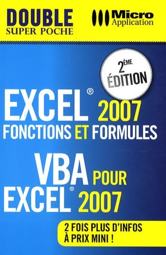 Livrenpoche : Excel 2007 : Fonctions et formules & vba pour excel 2007 - Premium Consultants - Livre