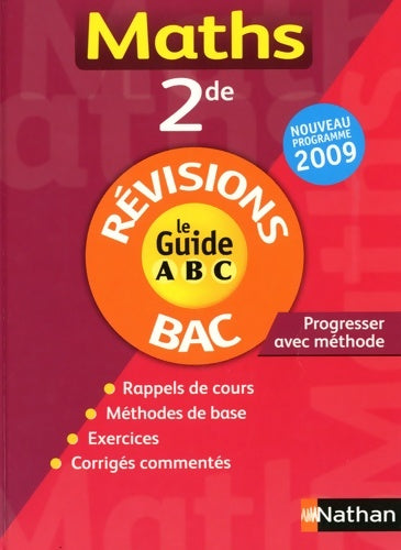 Livrenpoche : Guide abc maths 2e revisions - Jean-Luc Dianoux - Livre