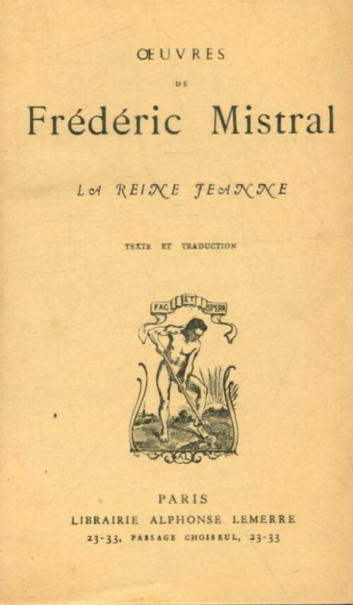 Livrenpoche : La reine Jeanne - Frédéric Mistral - Livre