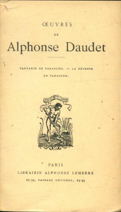 Livrenpoche : Tartarin de Tarascon / La défense de Tarascon - Alphonse Daudet - Livre