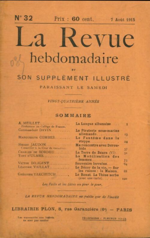 Livrenpoche : La revue hebdomadaire 24e année n°32 - Collectif - Livre