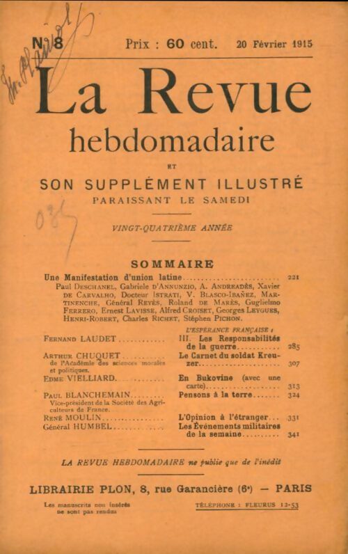 Livrenpoche : La revue hebdomadaire 24e année n°8 - Collectif - Livre