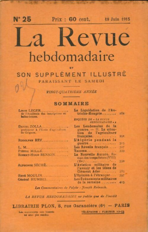 Livrenpoche : La revue hebdomadaire 24e année n°25 - Collectif - Livre