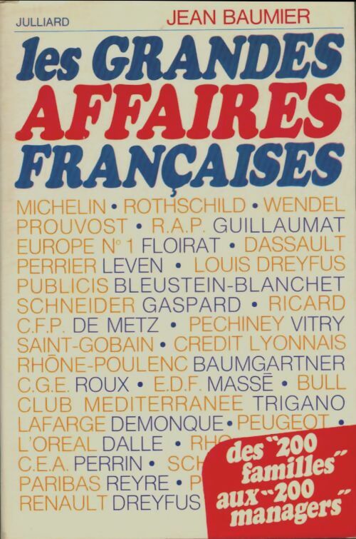 Livrenpoche : Les grandes affaires françaises - Jean Baumier - Livre