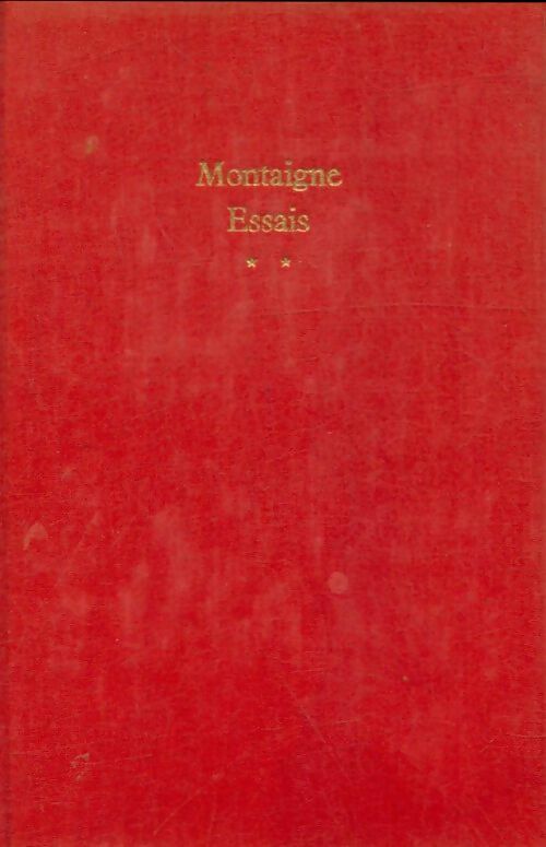 Livrenpoche : Essais Tome II - Montaigne - Livre
