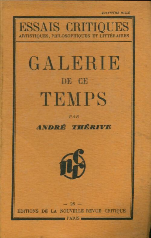 Livrenpoche : Galerie de ce temps - André Thérive - Livre