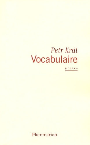 Livrenpoche : Vocabulaire - Petr Kral - Livre
