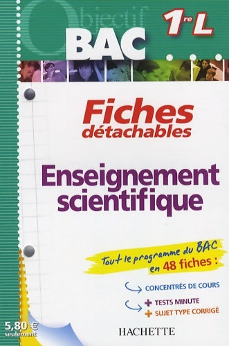 Livrenpoche : Objectif bac - fiches détachables - enseignement scientifique 1ère l - Sophie Lebrun - Livre