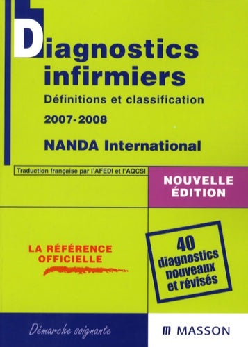 Livrenpoche : Diagnostics infirmiers : Définitions et classification - Nanda International - Livre