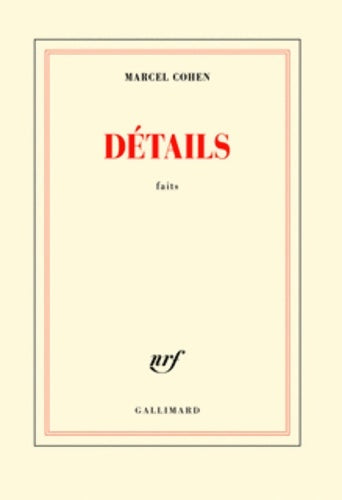 Livrenpoche : Détails : Faits - Marcel Cohen - Livre