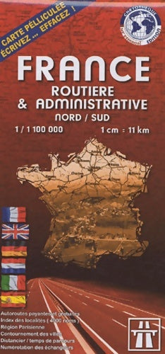 France routière & administrative : 1/1 100 000 routière et administrative - Collectif -  Cartothèque GF - Livre