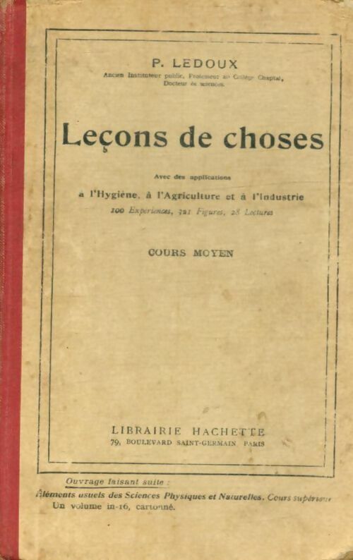 Livrenpoche : Leçons de choses cours moyen - P. Ledoux - Livre
