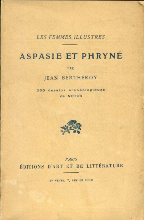 Livrenpoche : Aspasie et Phryné - Jean Bertheroy - Livre