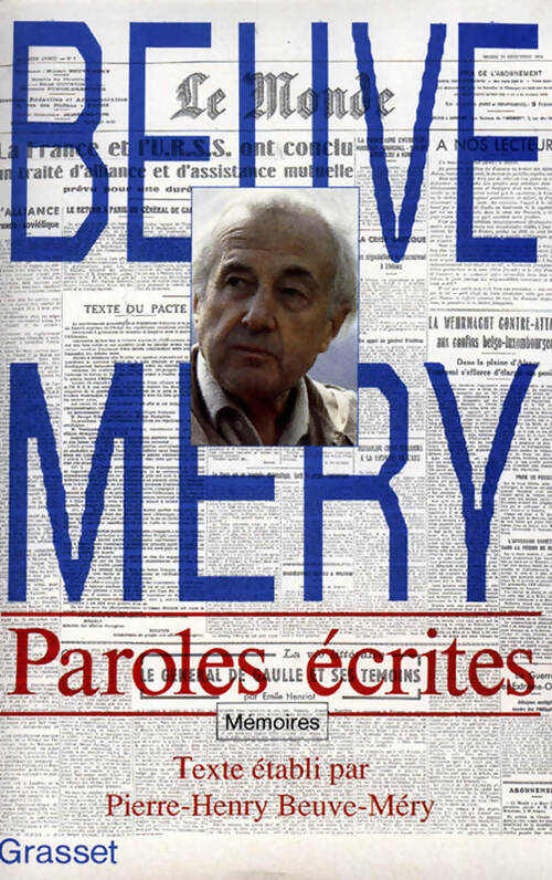 Livrenpoche : Paroles écrites - Hubert Beuve-Mery - Livre