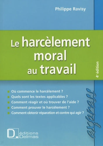 Livrenpoche : Le harcèlement moral au travail - Philippe Ravisy - Livre