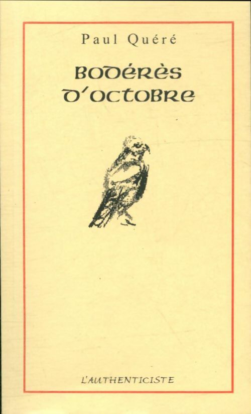 Livrenpoche : Bodérès d'octobre - Paul Quéré - Livre