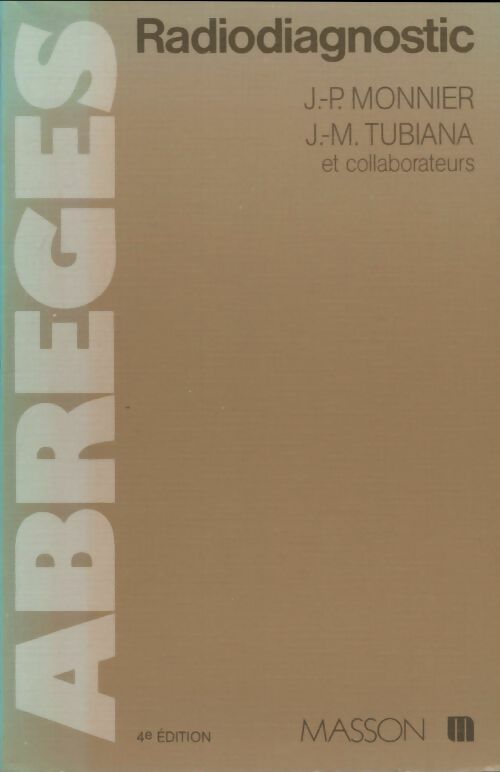 Livrenpoche : Radiodiagnostic - Jean-Pierre Monnier - Livre