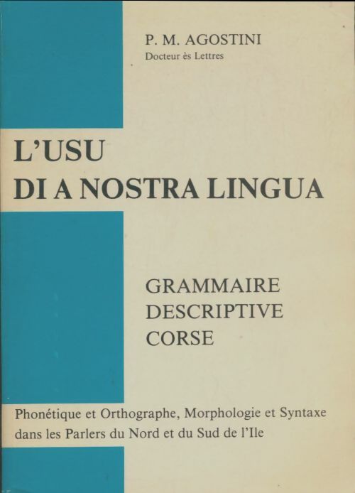 Livrenpoche : L'Usu di a nostra lingua - Pàulu Marìa Agostini - Livre