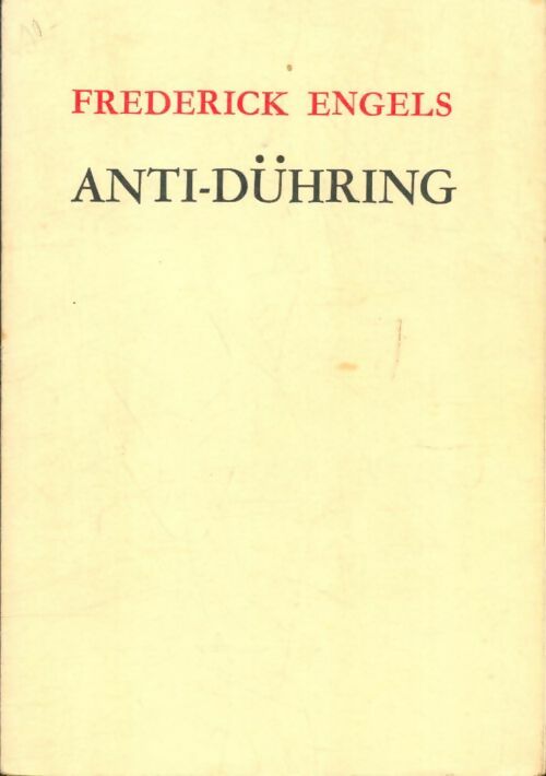 Livrenpoche : Anti-Dühring - Fredeerik Engels - Livre