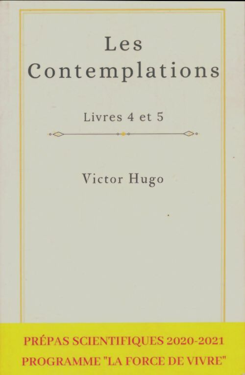 Les contemplations livre 4 et 5 - Victor Hugo -  Inconnu - Livre