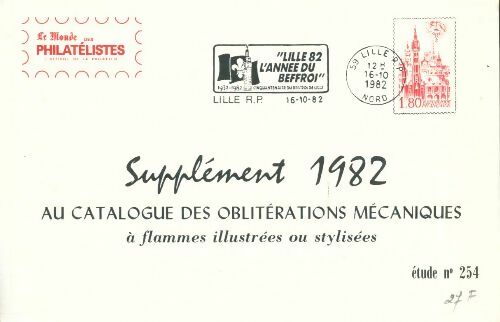 Livrenpoche : Supplément 1982 au catalogue des oblitération mécaniques n°254 - Collectif - Livre