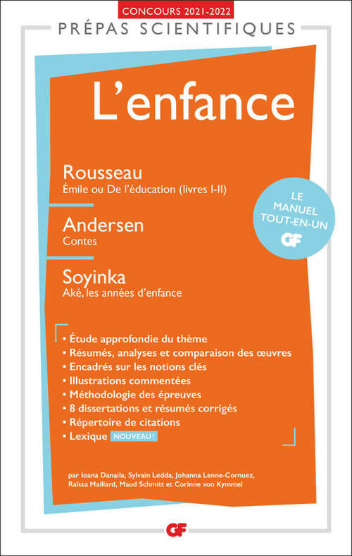 Livrenpoche : L'enfance - Prépas scientifiques 2022 : Rousseau Émile ou De l'éducation - Collectif - Livre