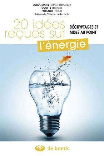 Livrenpoche : 20 idées reçues sur l'énergie - Raphaël Homayoun Boroumand - Livre