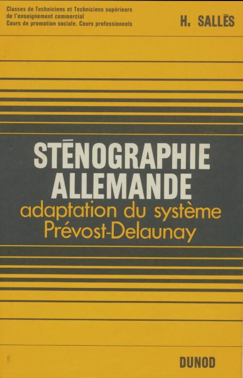Livrenpoche : Sténographie allemande - H. Salles - Livre