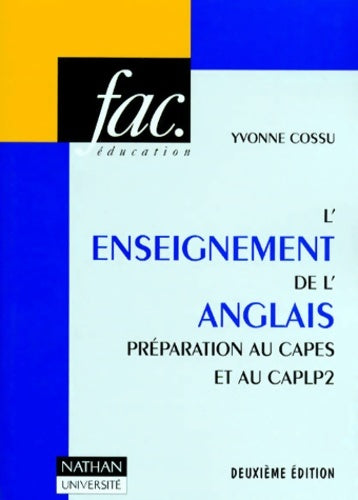 Livrenpoche : fac. éducation - Yvonne Cossu - Livre