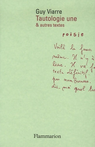 Livrenpoche : Devant le temps : Et autres textes - Guy Viarre - Livre