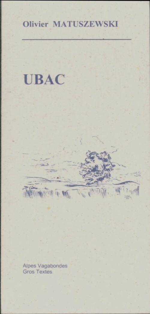 Livrenpoche : Ubac - Olivier Matuszewski - Livre