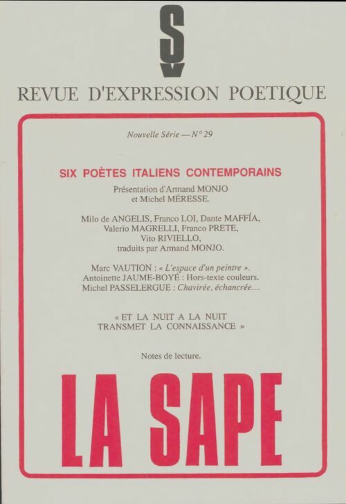 Livrenpoche : La sape n°29 - Collectif - Livre