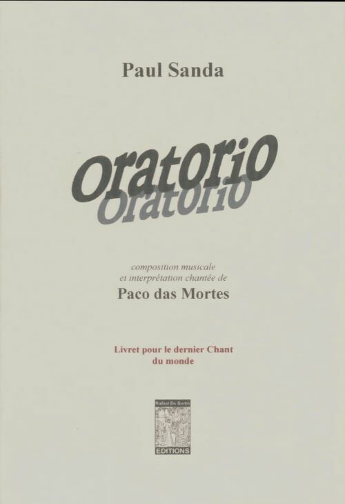 Livrenpoche : Oratorio - Paul Sanda - Livre