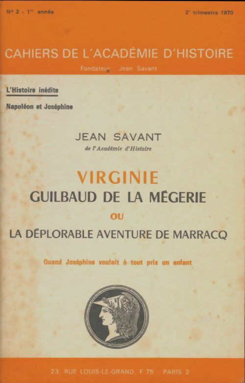 Livrenpoche : Virginie Guilbaud de la Mégerie - Jean Savant - Livre